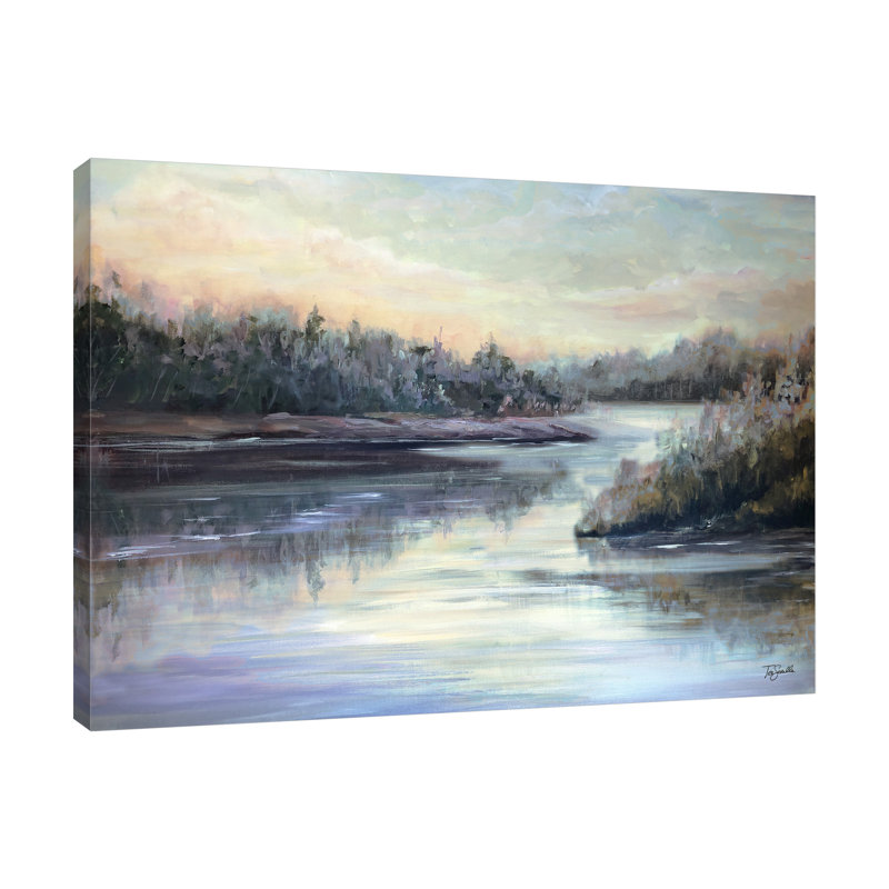 Silver Waters - impression sur toile tendue, H 15 po x l 20 po x P 1,5 po