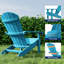 Chaise Adirondack en plastique, chaises d'extérieur toutes saisons pour la pelouse, le jardin, le foyer et la cour-1827951613