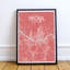 Seoul City Map - No Frame Print-636424387