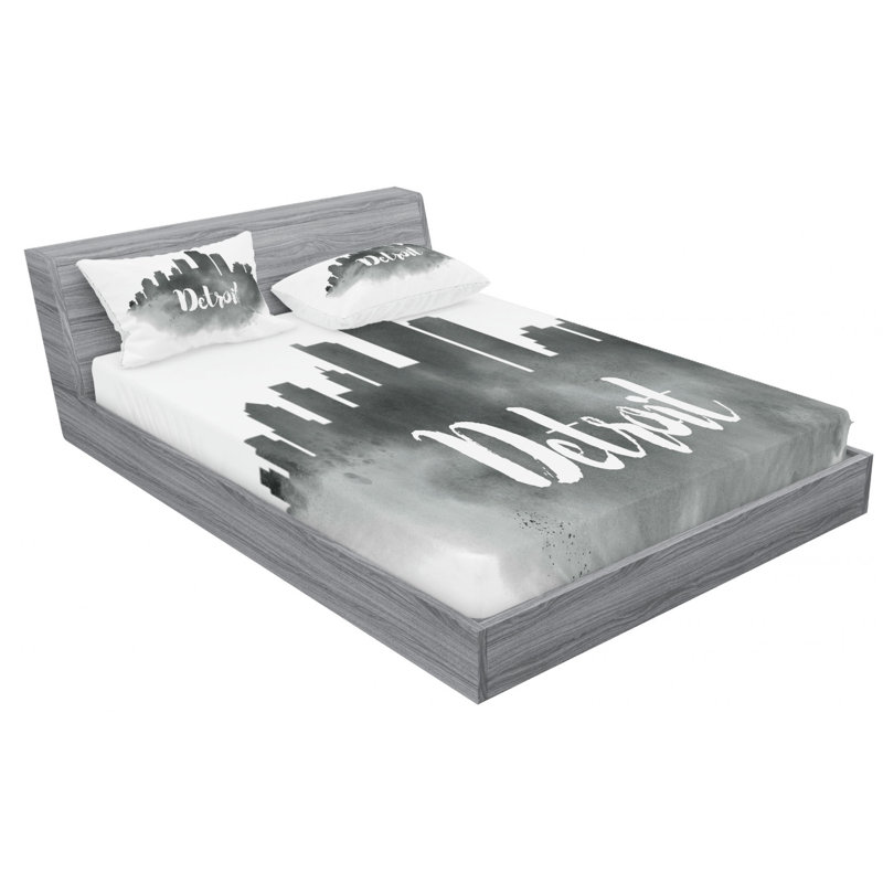 Microfiber Sheet Set, Queen Sheet Set with Fitted Sheet