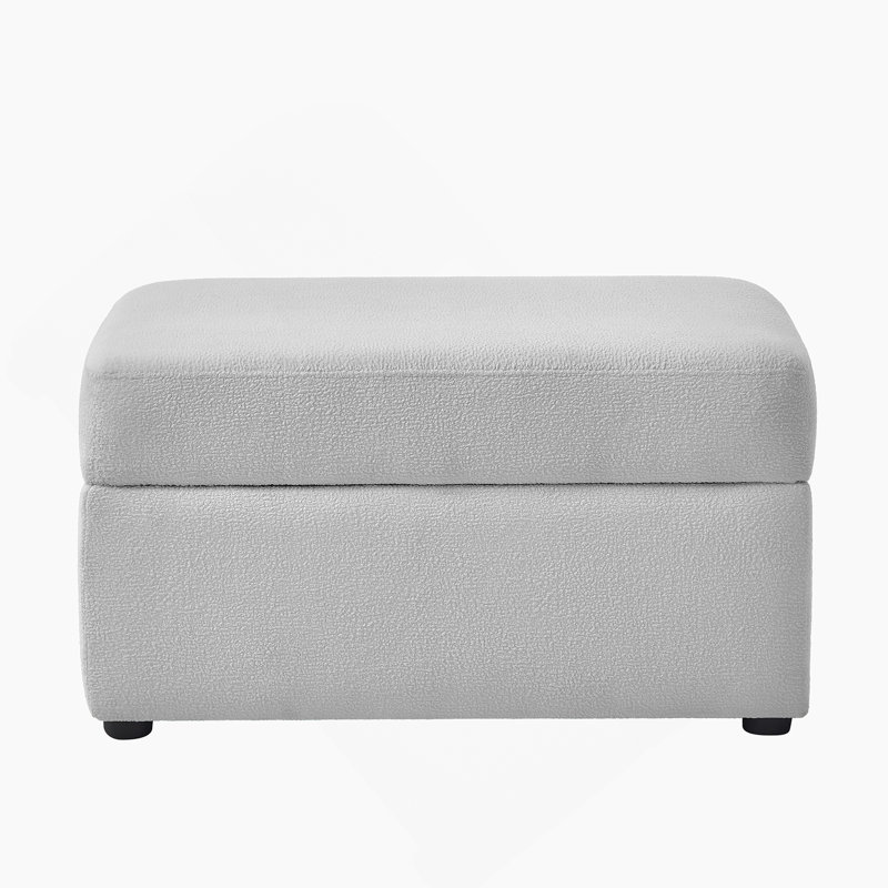 Repose-pieds avec rangement - gris, Gris