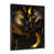 Impression noire sur toile encadrée
