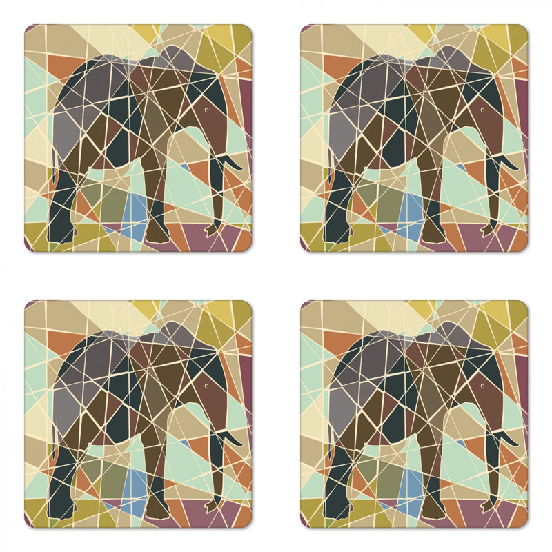 Square 4 Piece Coaster Set
