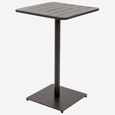 Yasser Square Metal Outdoor Bar Table , 65cm cm W 65cm cm D