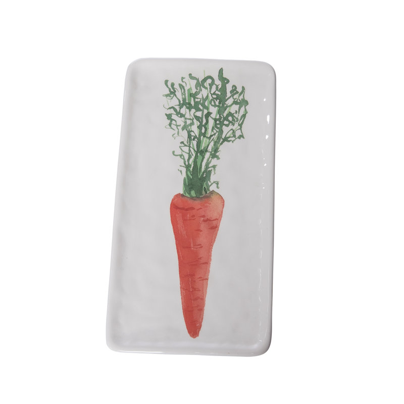Dolomite Carrot Platter, Serving Platter, Beige, Ceramic, Tabletop, Kitchen, Easter