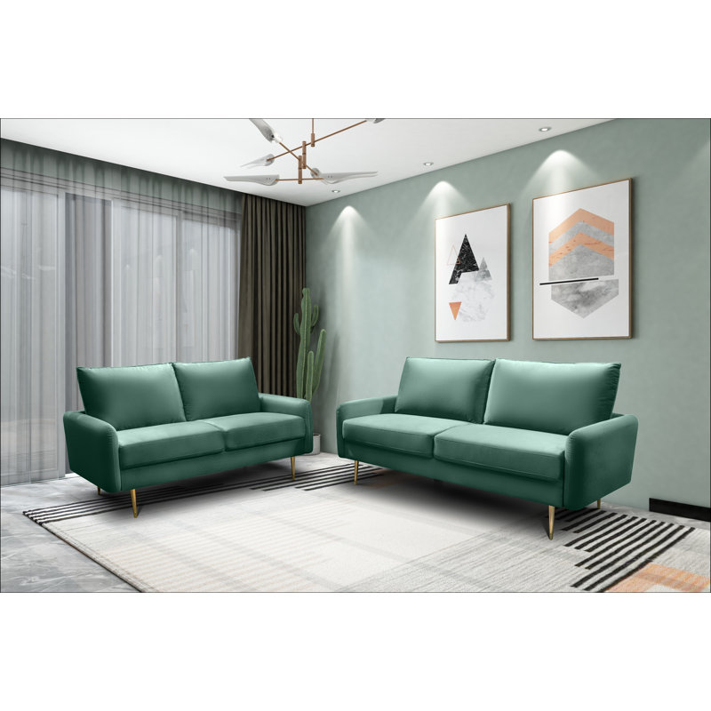 Siniard 70'' Upholstered Sofa, Light Gray 100% Polyester, 33.1" H X 70" W X 31.7" D