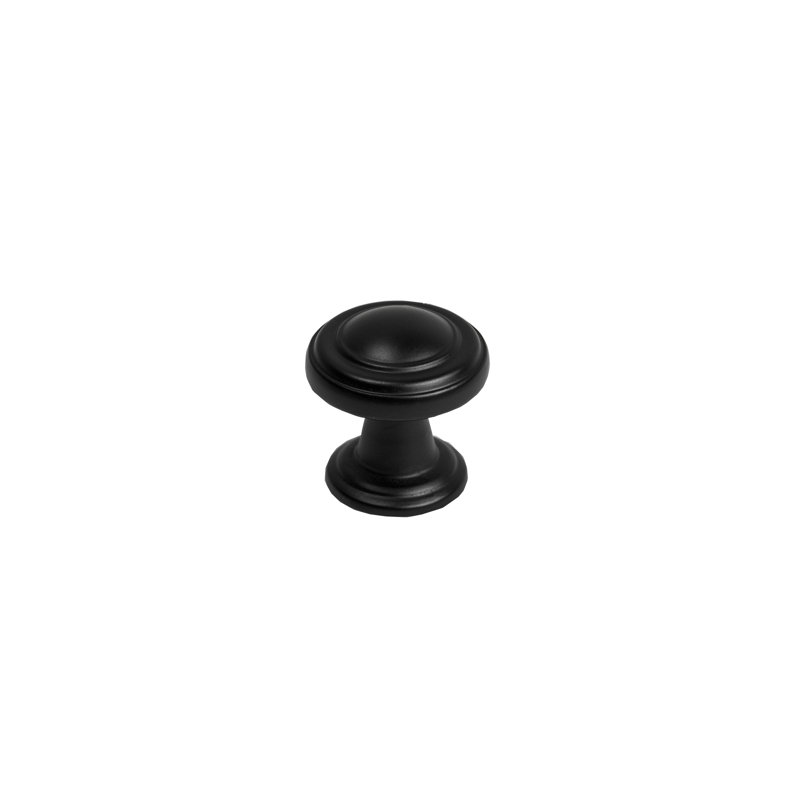 Boutons ronds Vista (ensemble de 10), Noir mat
