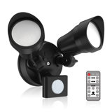 25 Watt LED Battery Operated Outdoor Security Flood Light with Motion Sensor