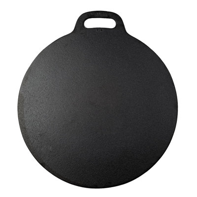 12-Inch Cast Iron Tawa Dosa Pan, Pizza Pan With A Loop Handle, Crepe Pan Preseasoned With Flaxseed Oil -  MARLIN MANUFACTURING COMPANY, INCORPORATED, ZXB07GKZYXHM