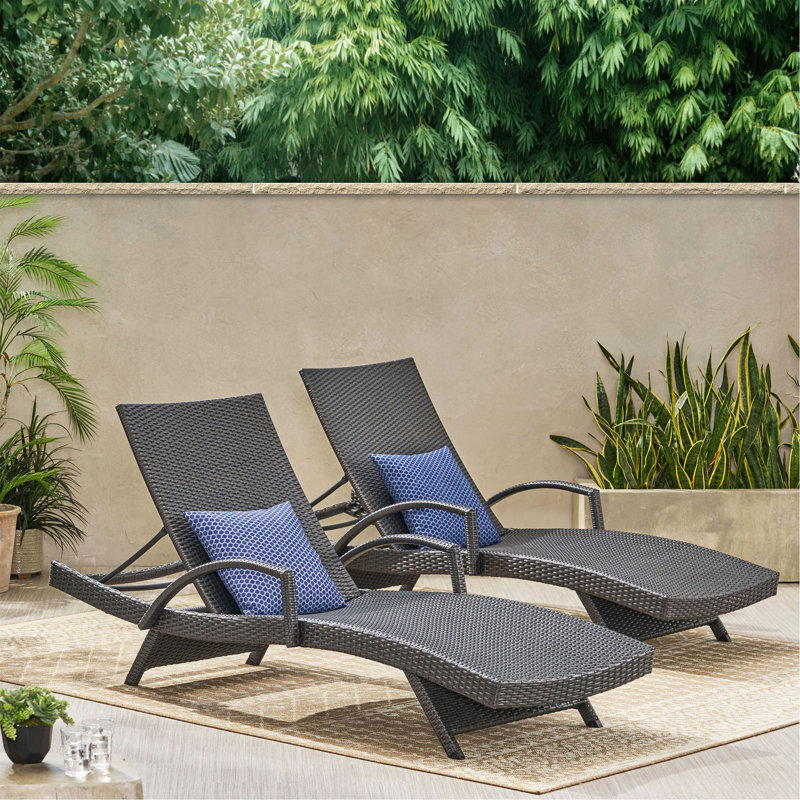 Fauteuil en osier avec accoudoirs Salem