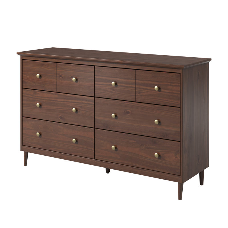 Commode 6 tiroirs - Spencer - Noyer