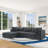 Modern Large Modular Sectional Sofa-1708618243