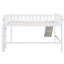 Lit mezzanine pleine grandeur avec glissade en blanc - Fabrication et délice enchanteur-1198177373-1198177374