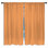 Rideaux de fenêtre de couleur unie beige uni et voilage de couleur unie - 2 panneaux