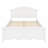 Wood Platform Bed with Headboard, Easy Assembly Design