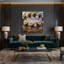 Oiseau gris sur toile-2089716143