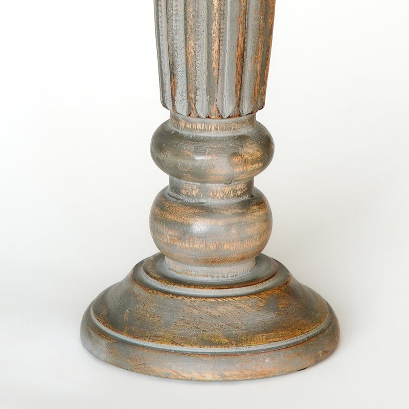 Pilier en bois 15 po, 3, Noyer_2, 12"/9"/12"