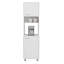 Garde-manger, 2 portes, 4 pieds, 5 tablettes, blanc