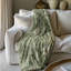 Aged Shabby Sage Patterns - 1 pièce Sherpa Premium-101980843