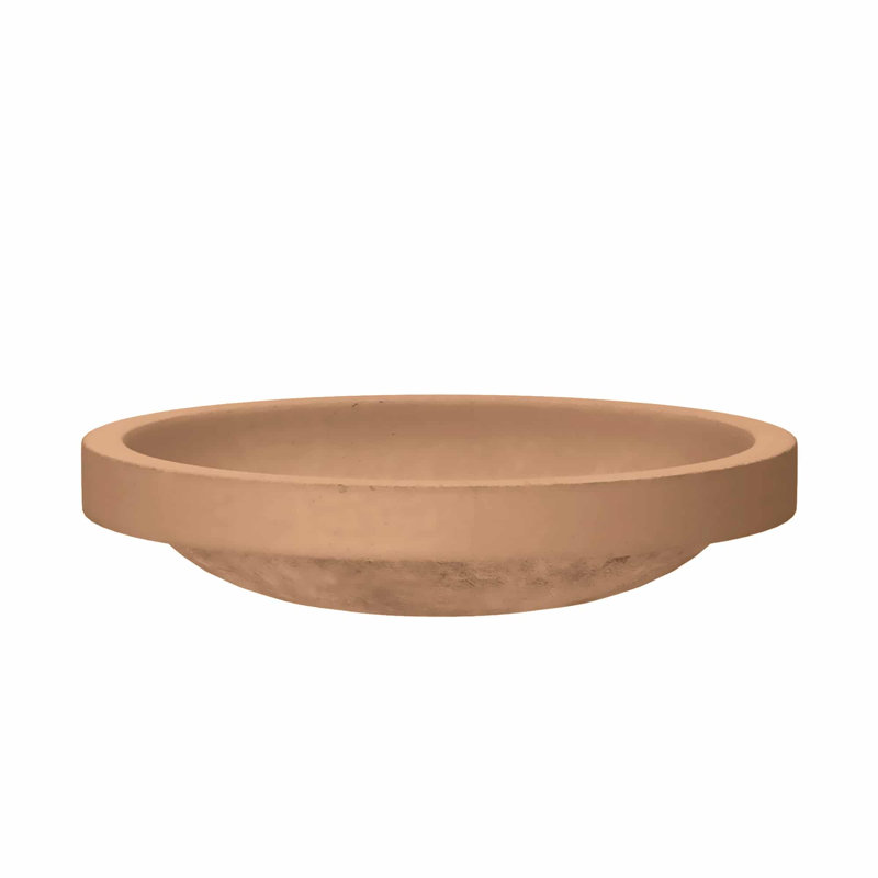 Tolosa Stone Handmade Oval Drop-in Bathroom Sink, Terracotta
