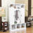 Hall Tree with Adjustable Shelves, Storage Bench and 7 Hooks-1363510058