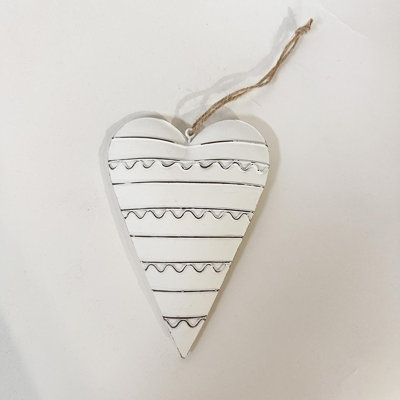 Hanging Patterned Heart Ornament
