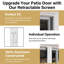 Porte de patio pliante blanche en aluminium 96 po x 80 po (3 + 0) avec 𝗥𝗲𝘁𝗿𝗮𝗰𝘁𝗮𝗯𝗹𝗲 𝗦𝗰𝗿𝗲𝗲𝗻-124594665-124572058