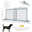 Barrière pour animaux très large, autoportante, réglable en longueur, durable et stable pour les petits et moyens animaux de compagnie-1999355358