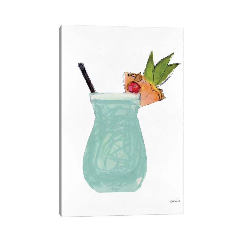 Pina Colada by Stellar Design Studio - Wrapped Canvas Gallery-Wrapped Canvas Giclée, 101.6 cm H x 66.04 cm W x 1.91 cm D