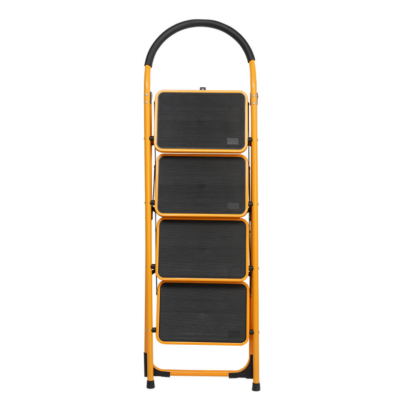 Escabeau en fer 4,9 pi Como Big Step avec capacité de charge de 300 lb, Jaune