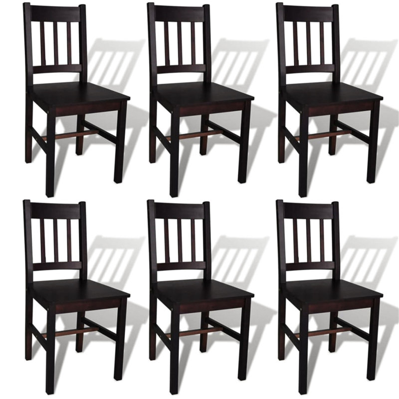 44.5cm H Side Chair, Dark brown, 6