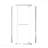 Corner Shower Enclosure Door, 36"W X 72"H, 1/4" (6Mm) Clear Tempered Glass, Pivot Opening Door 36"W X 72"H Frameless Design Neo-Angle Shower Enclosure Door, 1/4" (6Mm) Clear Tempered Glass, Pivot Opening Shower Door-124402216