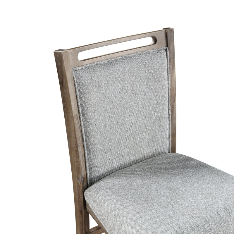 Chaise rembourrée en lin Alzubair