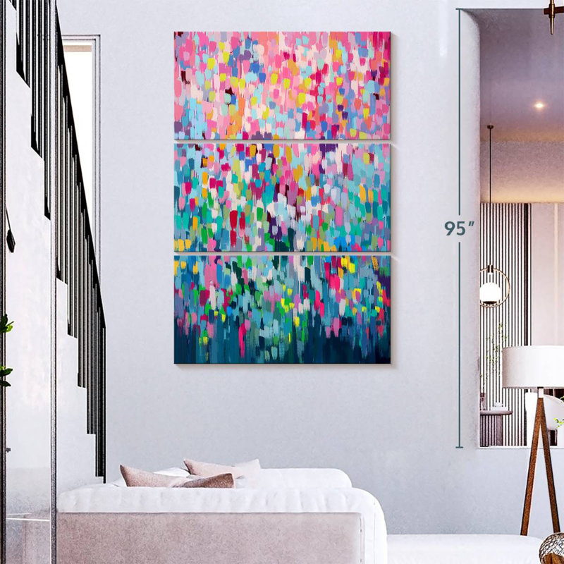 Pixels floraux Avery II, H 32 po x l 20 po