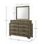 Commode 8 tiroirs avec miroir Cloe
