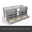 Lit mezzanine avec tablettes et rangements multiples-272616631-272616628