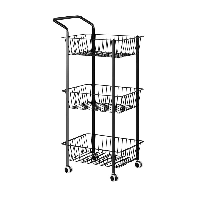 Black Basket Trolley