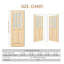 Porte intérieure intérieure pré-suspendue avec verre givré 9 Lite, bois manufacturé massif et quincaillerie (cadre de porte inclus)-112456079-112456077
