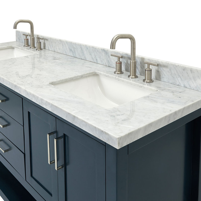 Magnolia Bath Vanity Rectangular Basin S073DCWRV, Midnight Blue