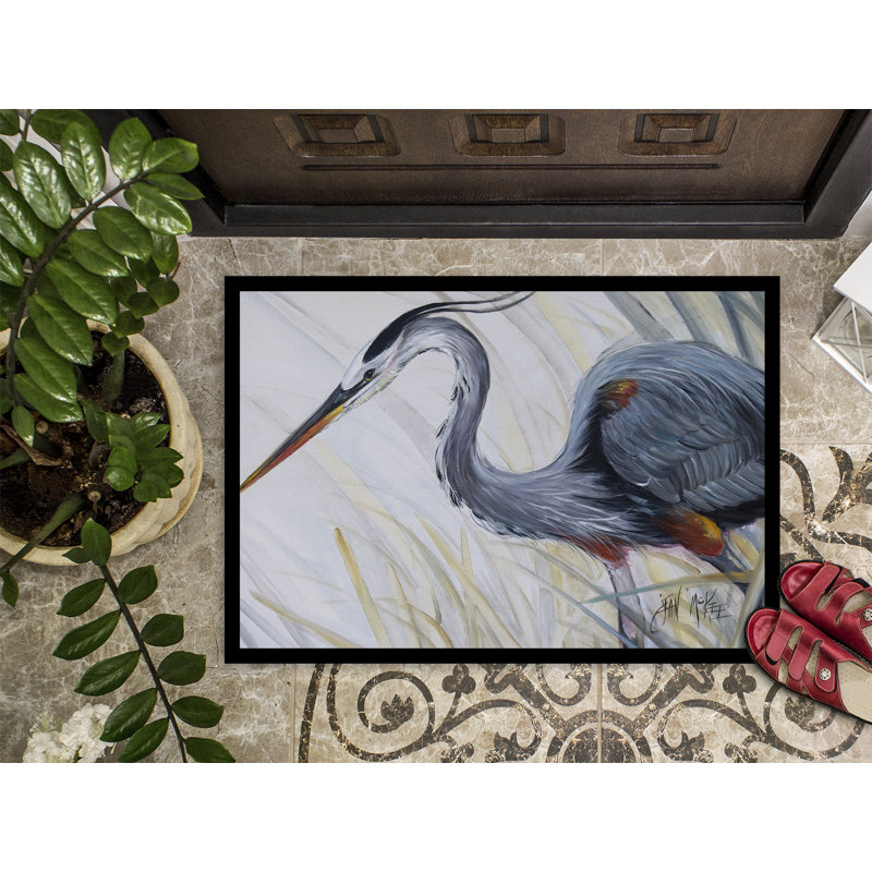 Tapis d'intérieur antidérapant Ellice Heron, Rectangle 1 pi 6 po x 2 pi 3 po