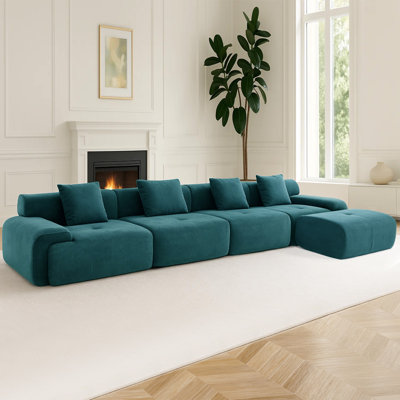 Canapé modulaire en velours côtelé Corduroy