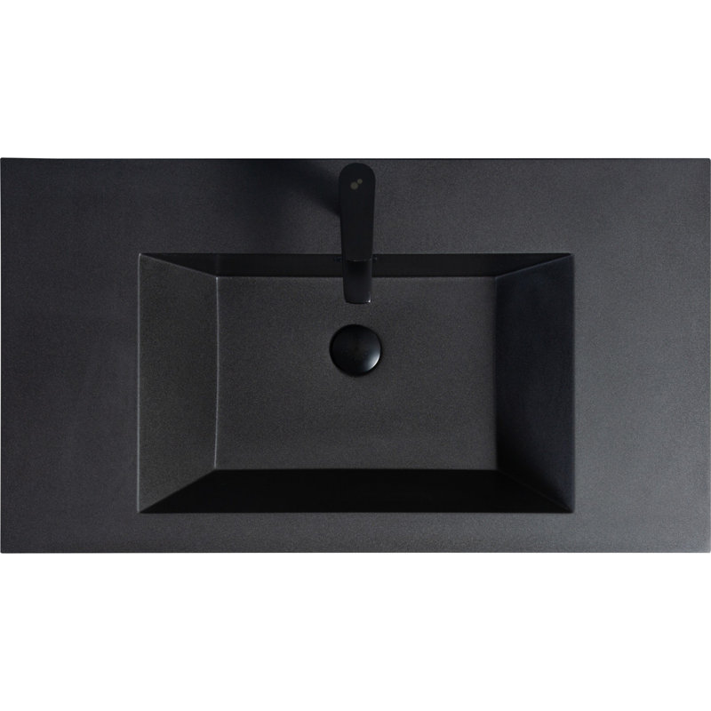 Meuble-lavabo mural moderne pour salle de bain