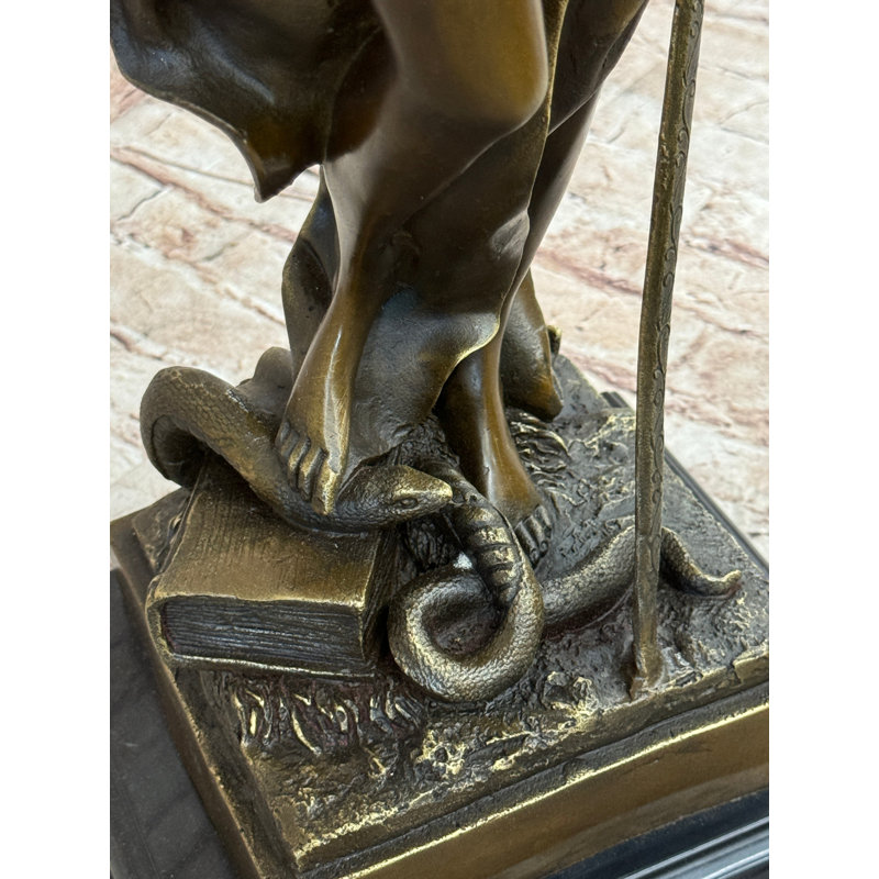 Statue de bronze Justica Themis