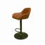 Winfield Swivel Upholstered and Faux Leather Adjustable Height Bar Stool with Steel Frame-31916399