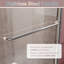  Porte de douche réversible double coulissante avec verre trempé transparent de 6 mm de largeur, l 60 po x H 72 po-101945237-108648825