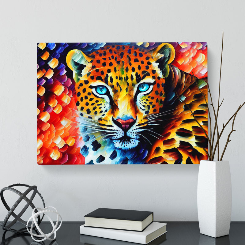 Leopard Painting Vol.1 Abstract - Wrapped Canvas, 35cm H x 50cm W x 3cm D