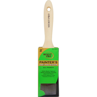 Merit Pro 00077 2" Painters Professional Beavertail Handle Varnish Brush-1PK
