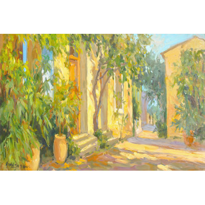 "Villa entrée sur toile" par Allayn Stevens, reproduction