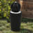 30"H Sleek Sphere Ceramic Outdoor Fountain with LED Light and Pebbles-628649451