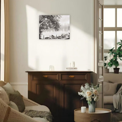 Modern Morning Unframed Canvas Wall Art 24" X 18"